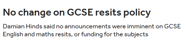 GCSE no